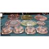 Image 1 : APPROX 14 PCS OF PINK AND AMBER DEPRESSION GLASS