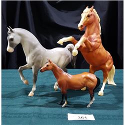 3 COLLECTIBLE BREYER HORSES