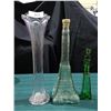 Image 1 : 2 FIGURAL GLASS DECANTERS AND AMETHYST GLASS VASE