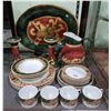 Image 1 : 24 PC SET AMERICAN ATELIER "NOEL" PORCELAIN DISHES