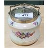 Image 1 : VINTAGE STOVE-ON-TRENT PORCELAIN BISCUIT BARRELL