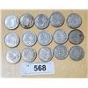 Image 1 : 15 CANADIAN SILVER HALF DOLLARS