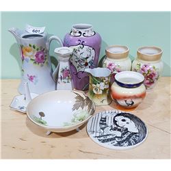 COLLECTION VINTAGE/ANTIQUE PORCELAIN (10 PCS)