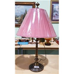VINTAGE HEAVY BRASS TABLE LAMP