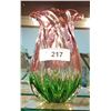 Image 1 : TWO-TONE ART GLASS VASE