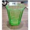 Image 1 : VINTAGE GREEN DEPRESSION GLASS ICE BUCKET