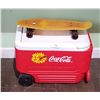 Image 1 : COCA COLA COOLER & VINTAGE SKATEBOARD