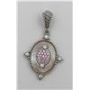 Image 2 : JUDITH RIPKA STERLING SILVER SET OF MATCHING PENDANT AND RING