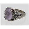 Image 1 : JUDITH RIPKA STERLING SILVER RING WITH PALE LAVENDAR STONE