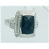 Image 1 : JUDITH RIPKA STERLING SILVER RING WITH BLACK STONE