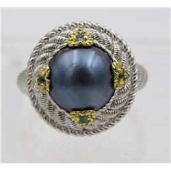 JUDITH RIPKA STERLING SILVER RING SIZE 9.5