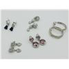 Image 1 : JUDITH RIPKA STERLING SILVER EARRINGS GROUP -  5 PAIRS
