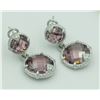 Image 7 : JUDITH RIPKA STERLING SILVER EARRINGS GROUP -  5 PAIRS