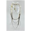 Image 1 : GROUP OF 4 HERRINGBONE ITALY .925 SILVER CHAINS