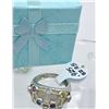 Image 4 : BEAUTIFUL 3 PIECE STERLING SILVER AND MULTI-COLORED RHINESTONES SET