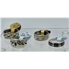 Image 1 : GROUP OF 4 DETAILED STERLING SILVER BANDS