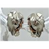 Image 2 : VINTAGE JEWELRY SET WITH SILVER TONE CLIPBACK EARRINGS, BRACELET AND NECKLACE