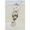 Image 4 : VINTAGE JEWELRY SET WITH SILVER TONE CLIPBACK EARRINGS, BRACELET AND NECKLACE