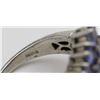 Image 5 : TANZANITE COLORED STERLING SILVER BRACELET AND RING