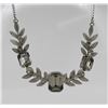 Image 2 : BEAUTIFUL VANDELL  .925 STERLING SILVER ORNATE LEAF NECKLACE AND EARRING SET