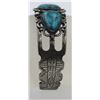 Image 3 : GORGEOUS MEXICO .925 TURQUOISE CUFF BRACELET