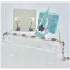 Image 1 : BEAUTIFUL TANZANITE AND STERLING SILVER SET