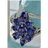 Image 2 : BEAUTIFUL TANZANITE AND STERLING SILVER SET