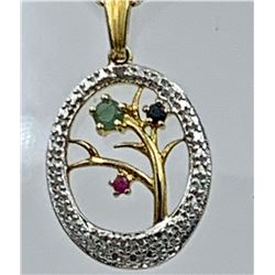 GORGEOUS GOLD TONED STERLING SILVER SET WITH MULTI-COLORED RHINESTONE FLOWERS