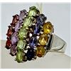 Image 3 : GORGEOUS STERLING SILVER AND MULTI-COLORED RHINESTONE SET