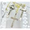 Image 1 : LOT OF 4 STERLING SILVER CROSS PENDANTS