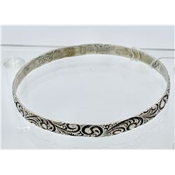 STERLING VINTAGE DANECRAFT BANGLE FILIGREE BRACELET