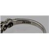 Image 3 : DESIGNER "JS" STACKABLE STERLING SILVER BLUE AND WHITE DIAMOND RING