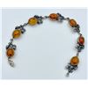 Image 2 : BALTIC AMBER AND STERLING SILVER PENDANT AND BRACELET