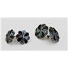 Image 1 : 2 PAIRS OF MEXICO .925 SILVER AND ABALONE SHELL TWIST-BACK EARRINGS