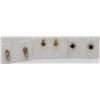 Image 1 : (3) RHINESTONE AND STERLING SILVER EARRINGS