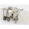 Image 1 : GROUP OF 5 STERLING SILVER CHARM BRACELETS