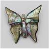 Image 2 : VINTAGE "SJB" MEXICO STERLING & ABALONE BUYTTERFLY PIN