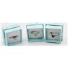 Image 2 : GROUP OF 3 STERLING SILVER RINGS - SEE DESCRIPTION