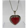 Image 3 : STERLING SILVER WITH RED STONES FOUR PIECE SET
