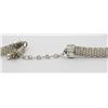 Image 3 : SIGNED"GC" .925 STERLING SILVER HEAVY MESH COLLAR NECKLACE