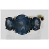 Image 2 : BLUE TOPAZ AND STERLING SILVER RING