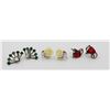 Image 1 : 3 BEAUTIFUL VINTAGE PAIRS OF STERLING SILVER EARRINGS