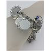 Image 2 : STERLING SILVER CHARM BRACELET WITH OVER 40 CHARMS