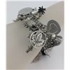 Image 3 : STERLING SILVER CHARM BRACELET WITH OVER 40 CHARMS