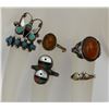 Image 1 : GROUP OF 6 STERLING SILVER RINGS