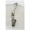 Image 1 : VINTAGE STERLING SILVER .925 MEXICO HEART LINK BRACELET