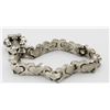 Image 2 : VINTAGE STERLING SILVER .925 MEXICO HEART LINK BRACELET