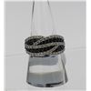 Image 1 : BEAUTIFUL CZ AND ONYX STERLING SILVER RING