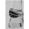 Image 2 : BEAUTIFUL CZ AND ONYX STERLING SILVER RING