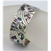 Image 1 : VINTAGE TAXCO MEXICAN STERLING SILVER AND SHELL BRACELET